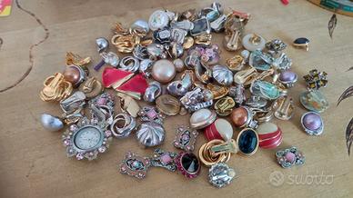 orecchini clips vintage 
