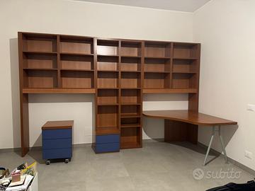 Libreria + scrivania + comodino