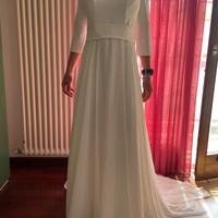 Vestito da sposa a sirena bianco