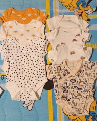 Set Body cotone mezza manica taglia 50/56 