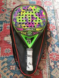 racchetta padel abelha verde fibra carbonio nuova