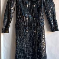 Trench doppio petto similpelle 