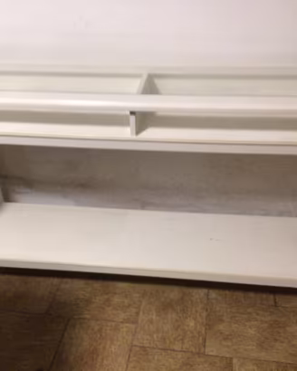 Consolla ingrasso con vetrina colore bianco Ikea