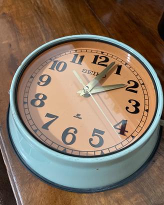 Orologio da parete Seiko Japan azzurro