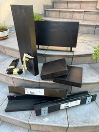 Set mensole nere Ikea