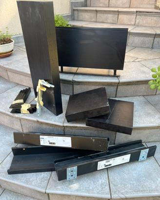 Set mensole nere Ikea