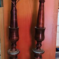 Candelieri in legno di noce