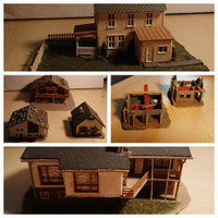 Case casette per plastico trenini diorama casine