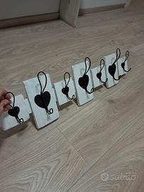 Attaccapanni legno  shabby chic