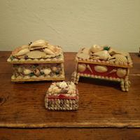 Tre portagioie in conchiglie vintage anni '60