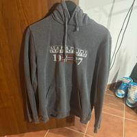 Felpa Napapijri con cappuccio grigia