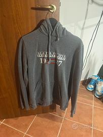 Felpa Napapijri con cappuccio grigia