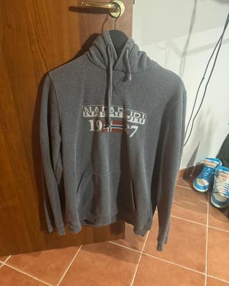Felpa Napapijri con cappuccio grigia