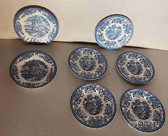 7 piatti Churchill Staffordshire England
