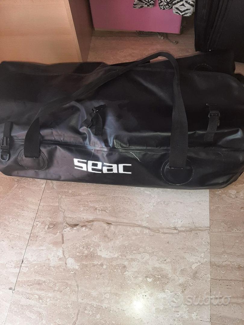 Sacca Portapesci Seac Con Rete A Sgancio Rapido - 60x30cm Per Subacquea