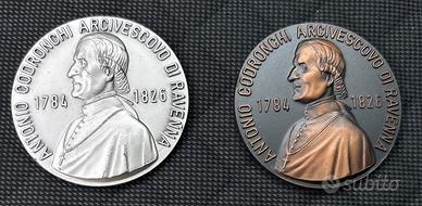 Medaglia bronzo argento Ravenna Codronchi Ospedale
