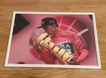 Foto autografata da jay hindley vincitore Giro