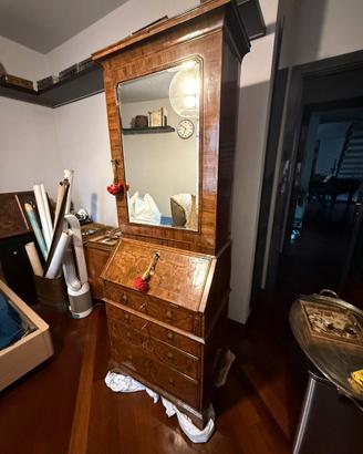 Vetrinetta in stile inglese '800 in radica