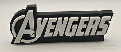 Avengers Logo 3D – Marvel Fan Art Decorazione