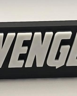 Avengers Logo 3D – Marvel Fan Art Decorazione