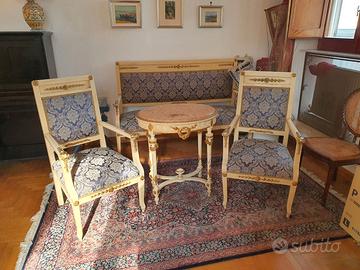 Salottino stile Luigi XVI completo