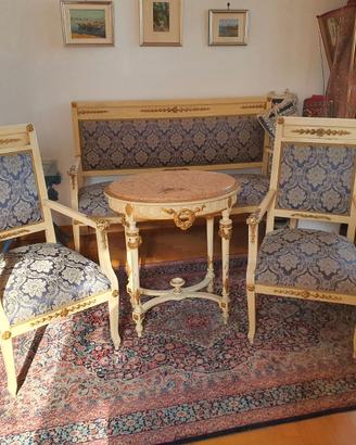 Salottino stile Luigi XVI completo