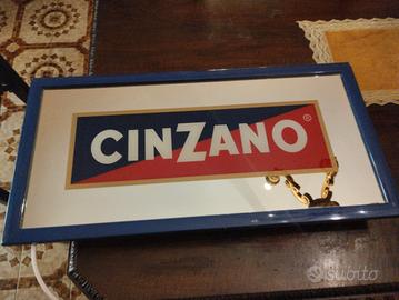 insegna luminosa a specchio cinzano