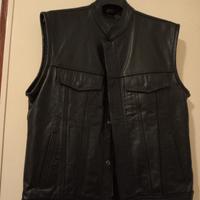 gilet in pelle taglia S