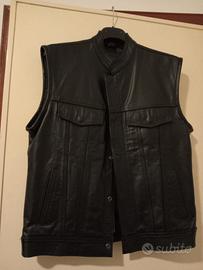 gilet in pelle taglia S