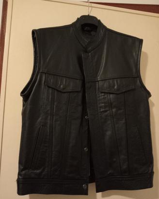 gilet in pelle taglia S