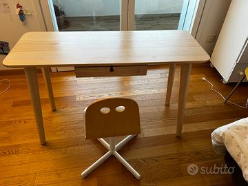 Scrivania e sedia ikea