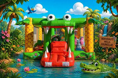 Gioco Gonfiabile Saltarello per Baby Parking