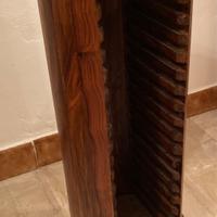 Porta cd vintage in legno