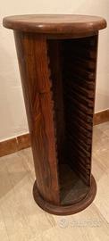 Porta cd vintage in legno