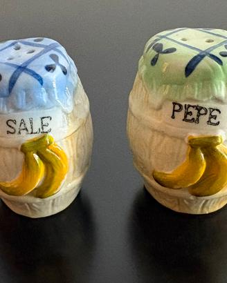 Set Sale e Pepe Vintage Ceramica Lavorata