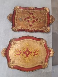 vassoi in legno decorati