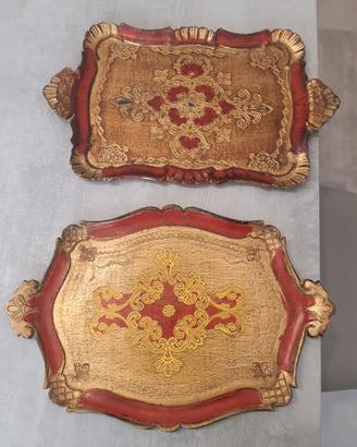 vassoi in legno decorati