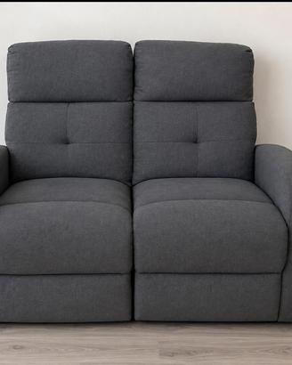 Divano 2 Posti Reclinabile Relax Gardenia – Grigio