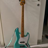Basso elettrico Jazz Squier by Fender 40th Seafoam