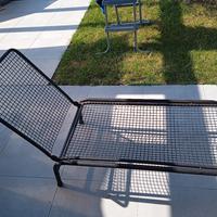 lettino giardino con schienale reclinabile 