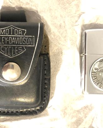 ZIPPO RARISSIMO HARLEY DAVIDSON VIKING + CUSTODIA