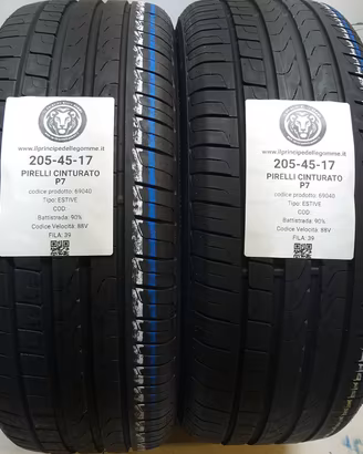 2 GOMME 205 45 17 PIRELLI A69040