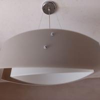 Lampadario e 2 abat-jour in vetro