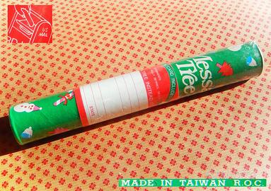 Vintage 70 1970 Albero Biglietto Natale collezione