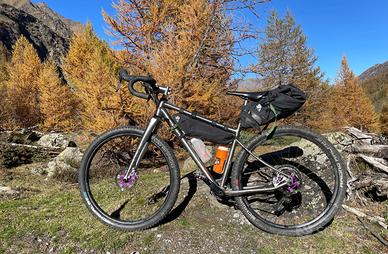 Bicicletta gravel in titanio tg. S Chiru