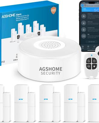 Allarme Casa Wireless con Sensori e Sirena Alexa