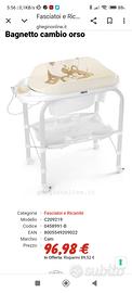 Fasciatoio bimbo con vaschetta