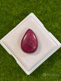 Rubino rosso 20.50 ct Naturale taglio goccia