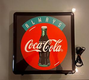 insegna luminosa  vintage coca cola