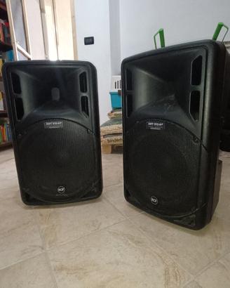 coppia casse rcf 315 e rcf 312 con stativi
